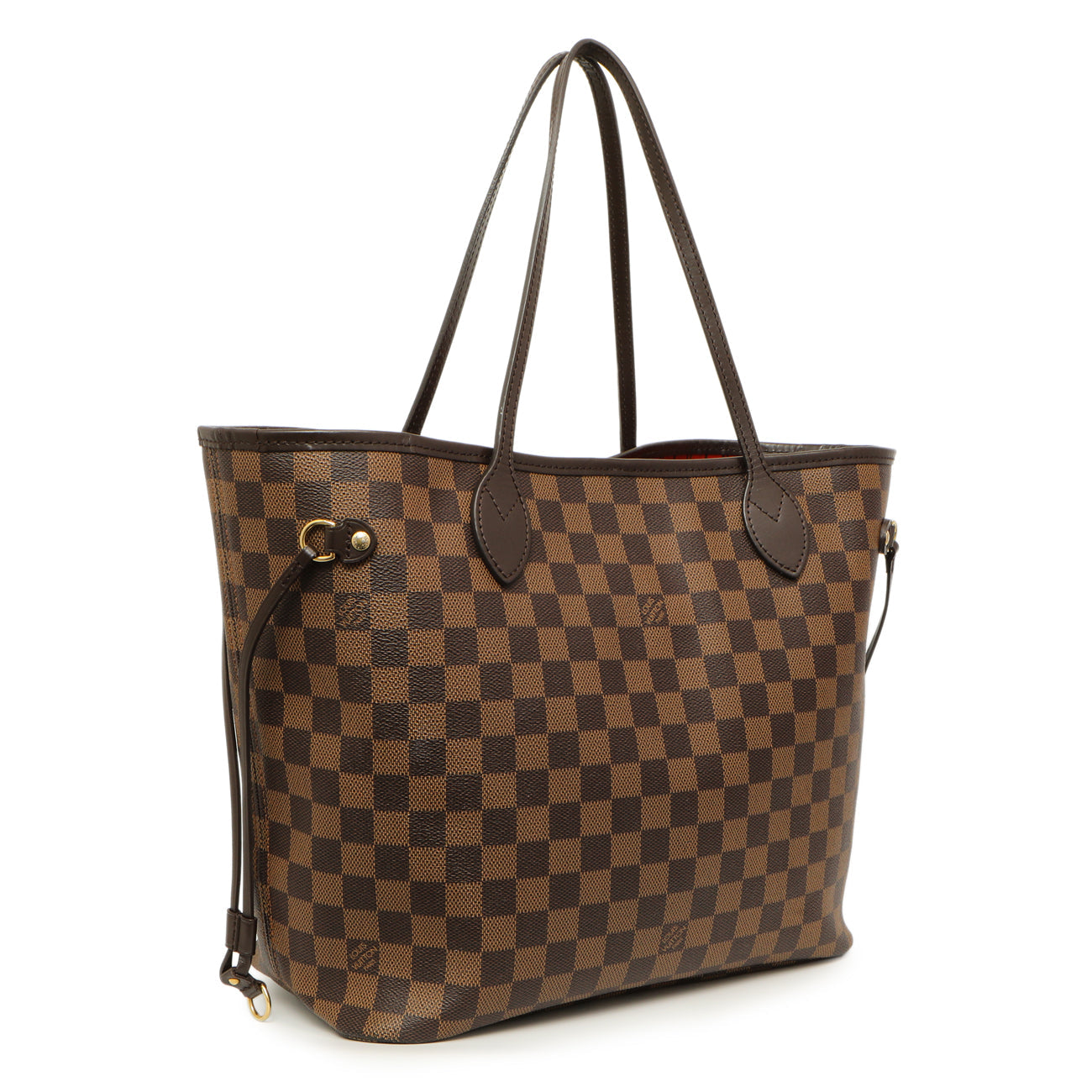 Exclusive Louis Vuitton Damier Ebene Neverfull MM — Side View