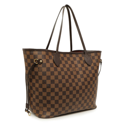 Exclusive Louis Vuitton Damier Ebene Neverfull MM — Side View