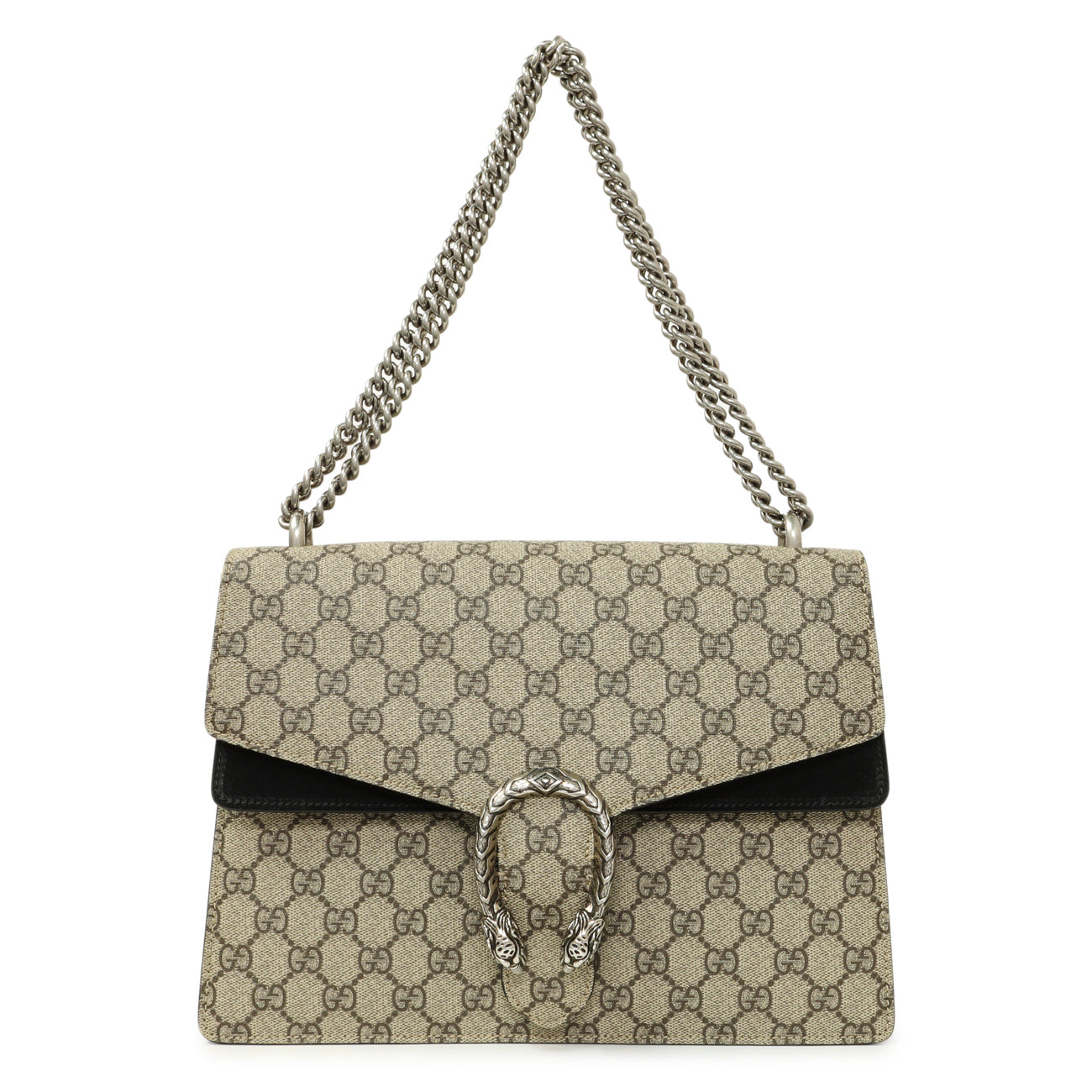 Exclusive Gucci GG Supreme Monogram Medium Dionysus Shoulder Bag — Front View