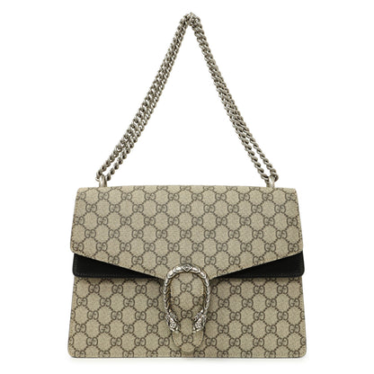 Exclusive Gucci GG Supreme Monogram Medium Dionysus Shoulder Bag — Front View