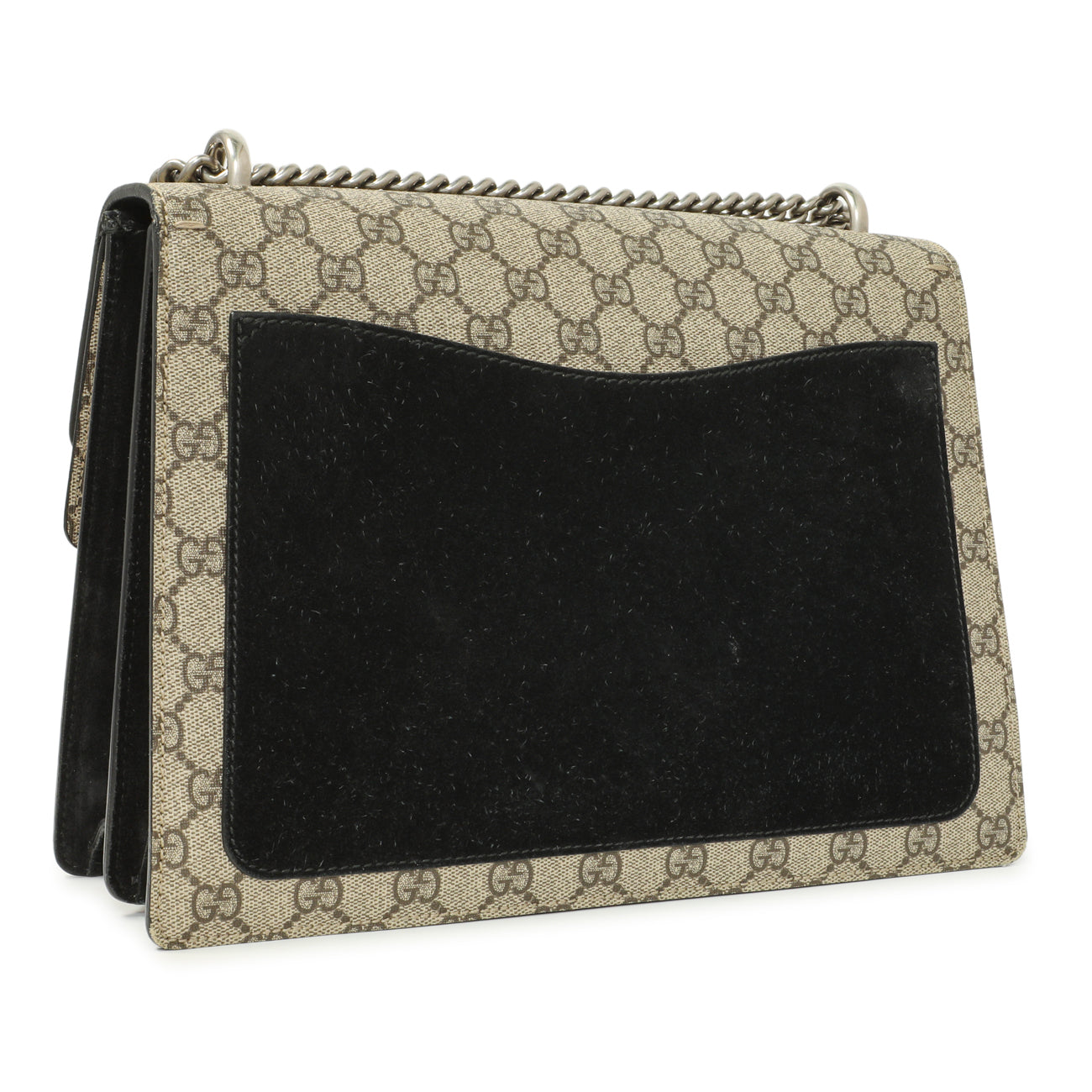 Exclusive Gucci GG Supreme Monogram Medium Dionysus Shoulder Bag — Side View