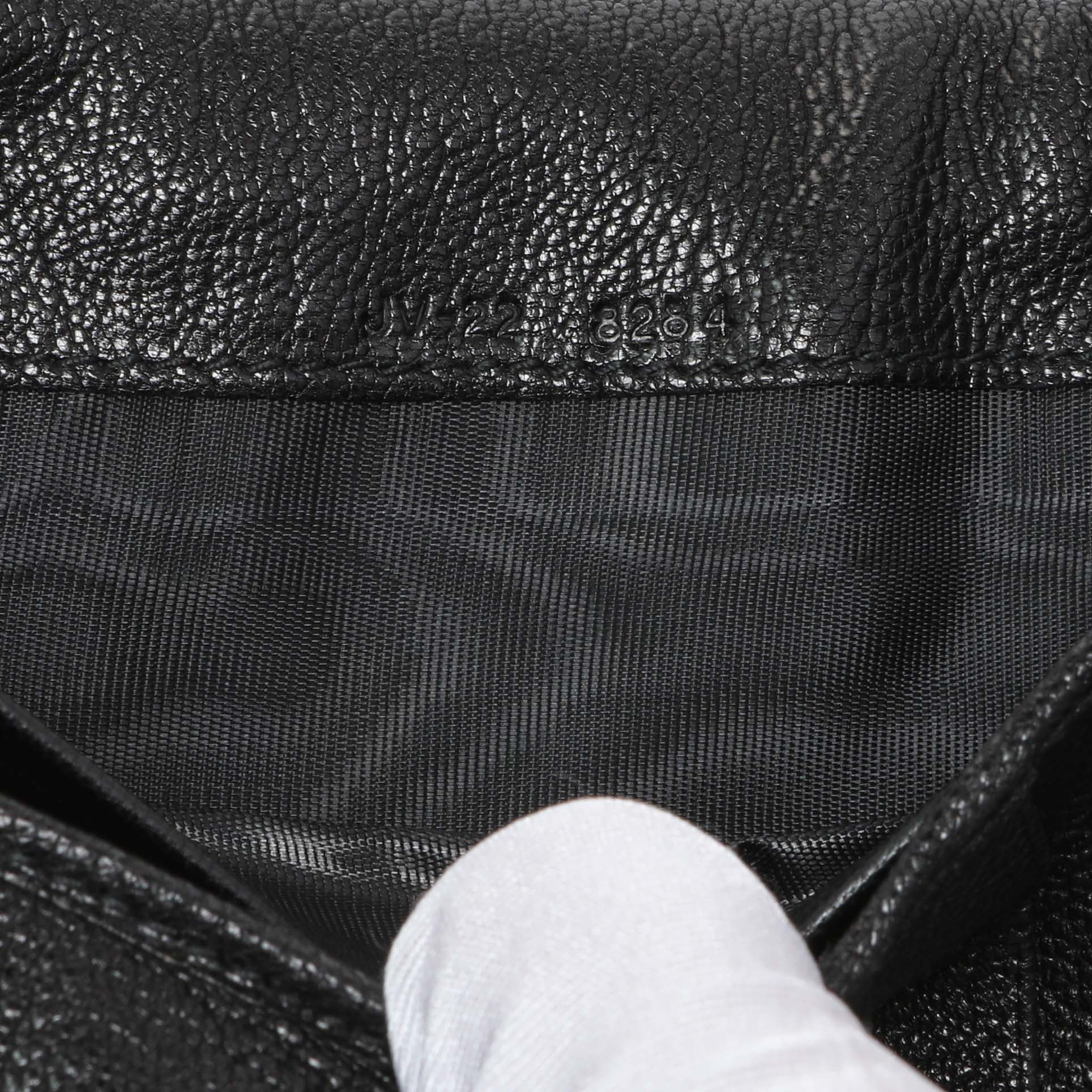 Exclusive Salvatore Ferragamo Black Calfskin Vara Bow Wallet — Alternate View 7