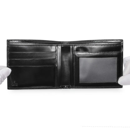 Exclusive Gucci Black Imprime Monogram Bifold Wallet — Top View