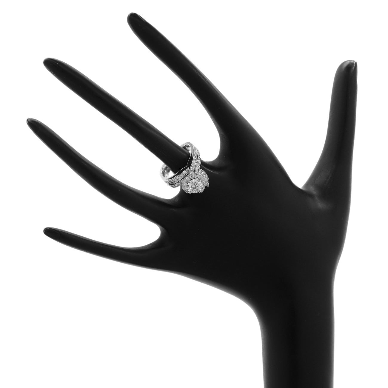Exclusive 19K White Gold Montecristo 1.97 Carat Diamond Ring — Back View