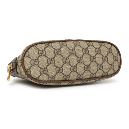 Exclusive Gucci GG Supreme Monogram Ophidia Cosmetic Case — Back View