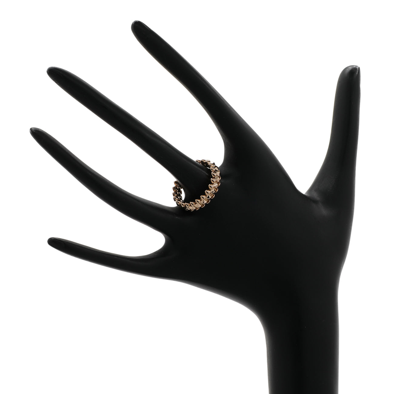 Exclusive Cartier 18K Rose Gold Small Clash De Cartier Ring — Top View
