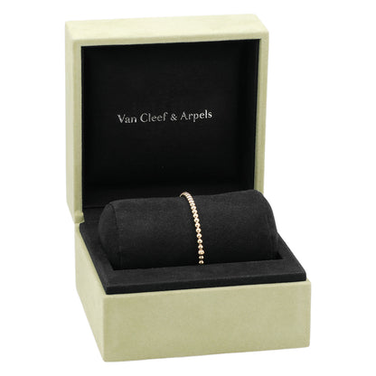 Exclusive Van Cleef & Arpels 18K Yellow Gold Perlée Pearls of Gold Bracelet — Top View