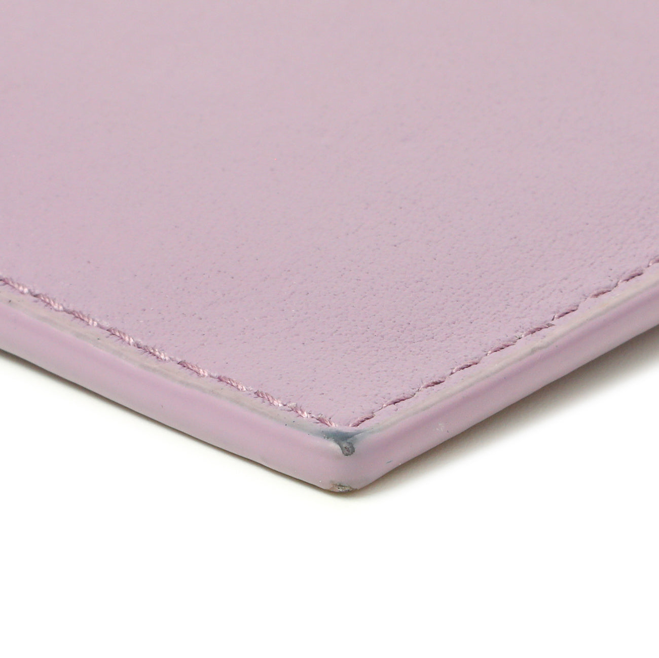 Exclusive Saint Laurent Lilac Calfskin 5 Fragments Card Holder — Top View