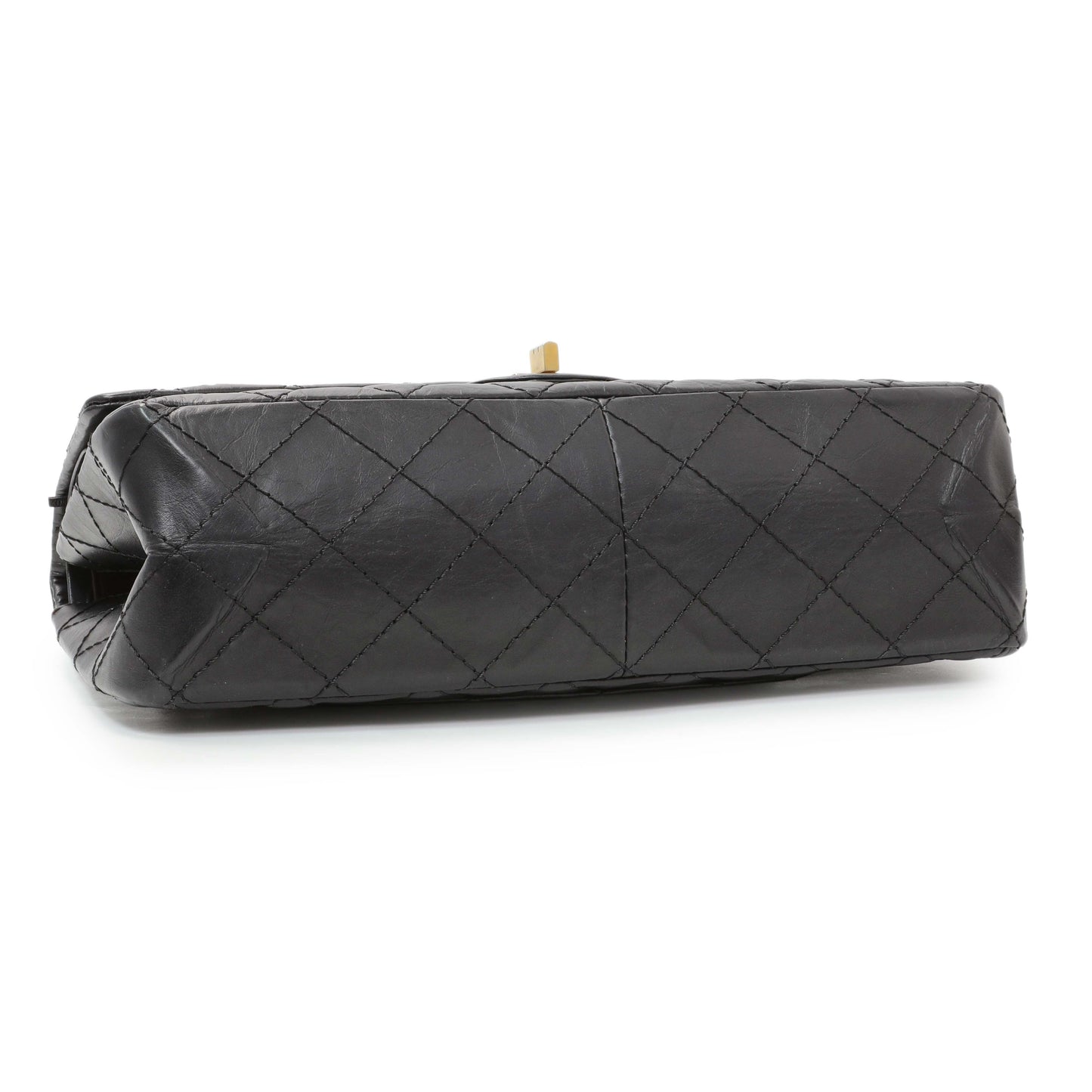Exclusive Chanel Black Quilted Aged Calfskin 2.55 Reissue 226 Flap — Back View