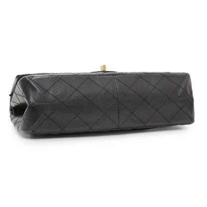 Exclusive Chanel Black Quilted Aged Calfskin 2.55 Reissue 226 Flap — Back View
