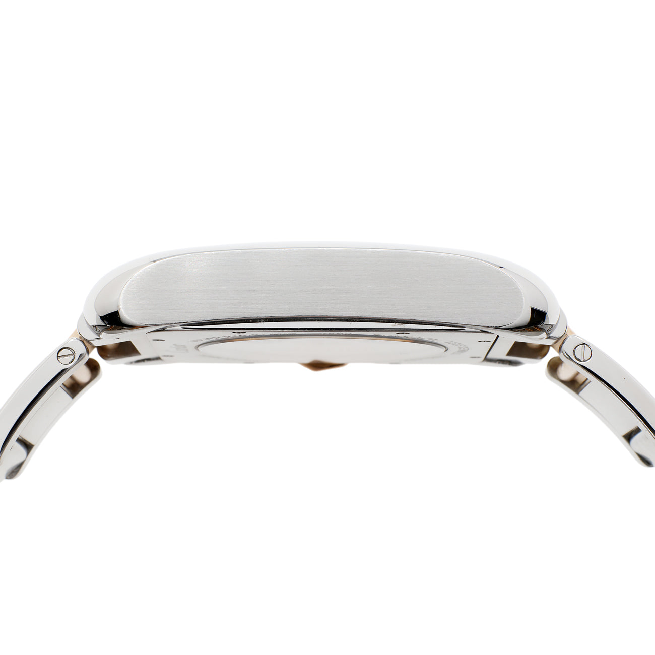 Exclusive Cartier Stainless Steel 18K Rose Gold Tank Anglaise XL W5310006 — Back View