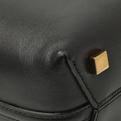 Exclusive Saint Laurent Black Calfskin Le 37 Mini Bucket Bag — Top View
