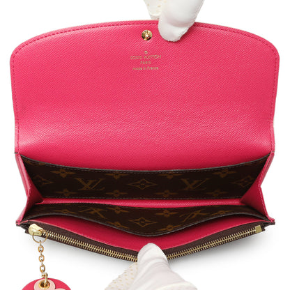 Exclusive Louis Vuitton Monogram Fuchsia Bloom Flower Emilie Wallet — Alternate View 12