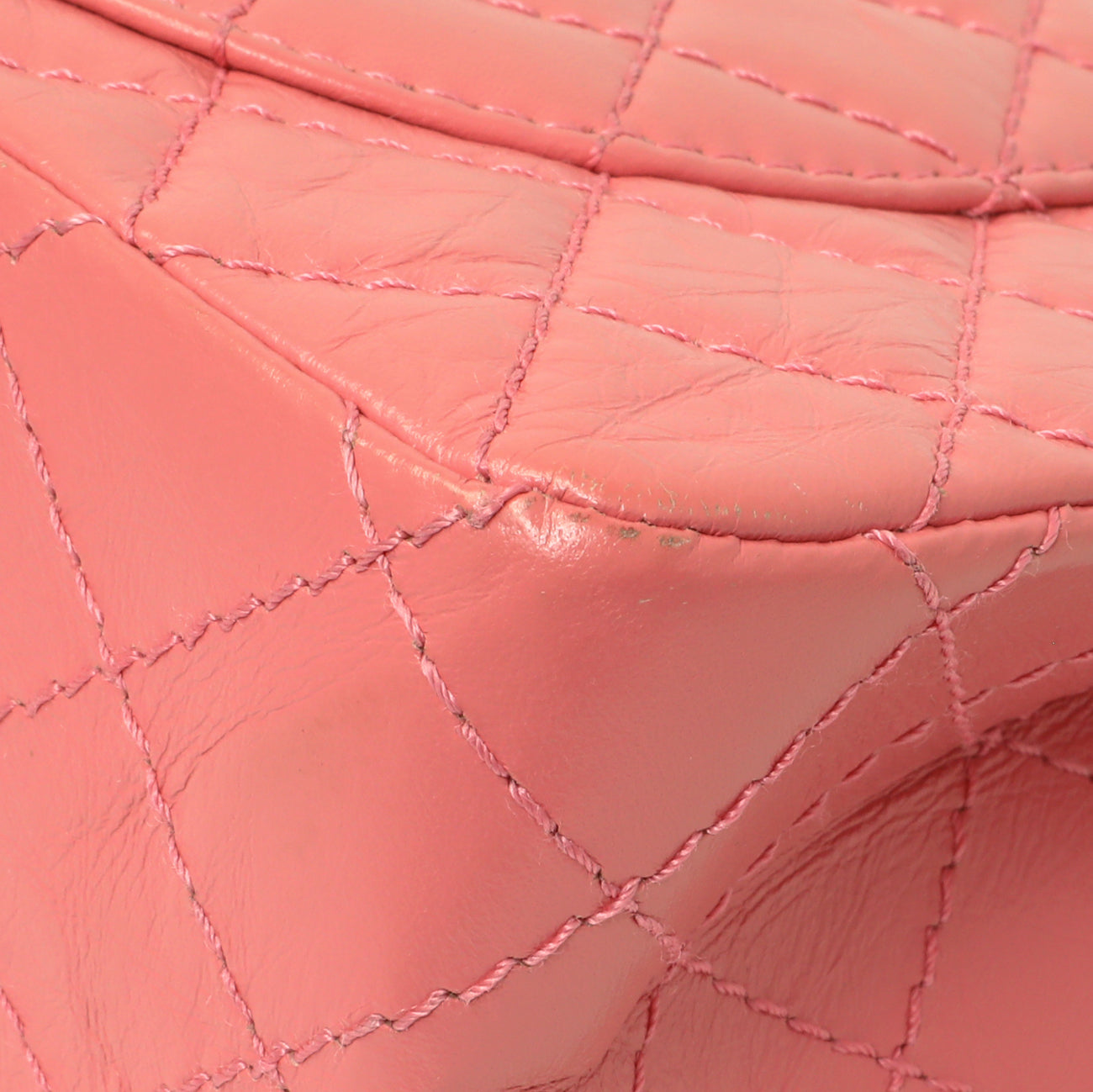 Exclusive Chanel Pink Quilted Aged Calfskin Reissue 225 Flap — Alternate View 7