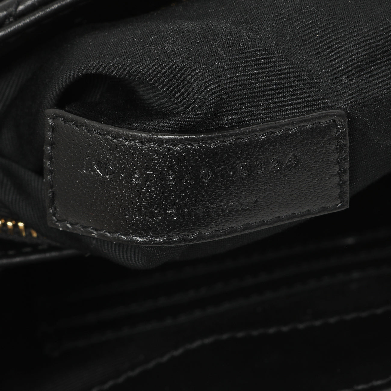 Exclusive Saint Laurent Black Calfskin Monogram Toy Loulou Crossbody — Lifestyle View
