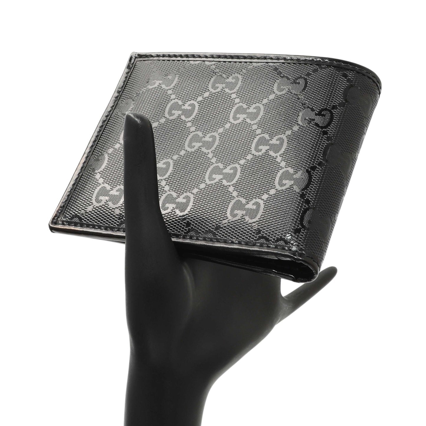 Exclusive Gucci Black Imprime Monogram Bifold Wallet — Alternate View 7