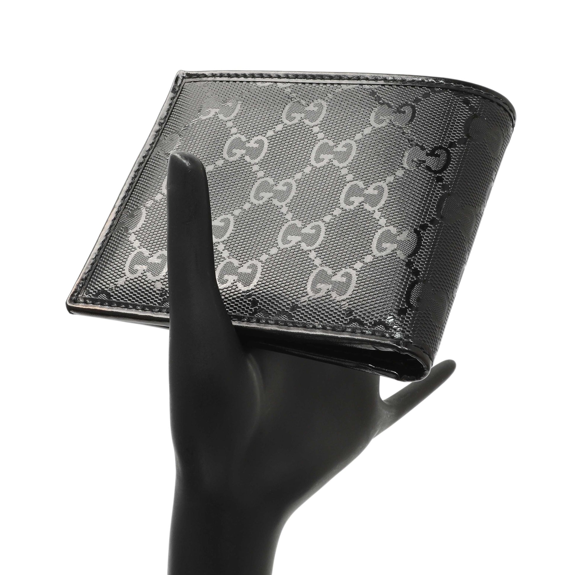 Exclusive Gucci Black Imprime Monogram Bifold Wallet — Alternate View 7