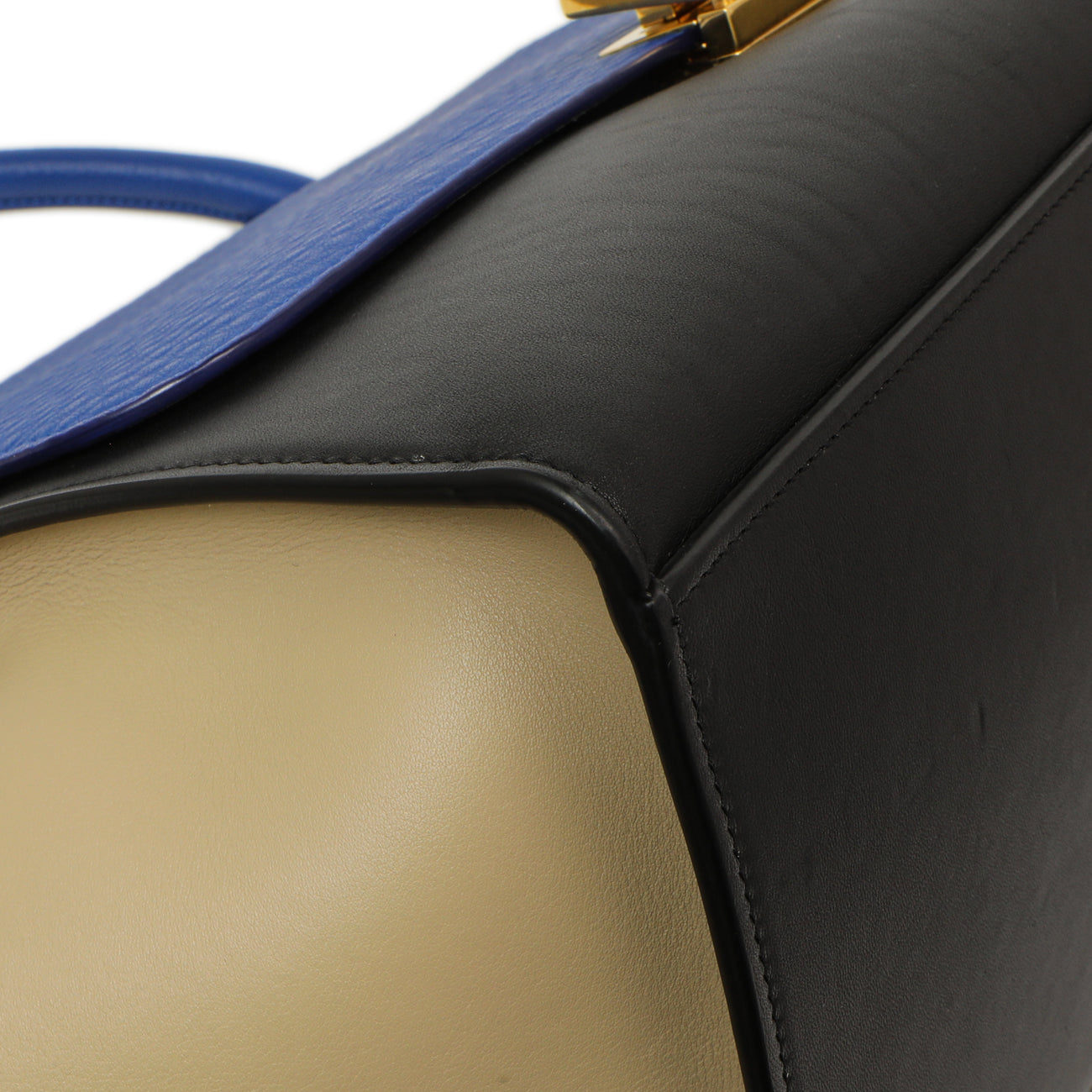 Exclusive Celine Tri-Color Calfskin Medium Trapeze — Top View