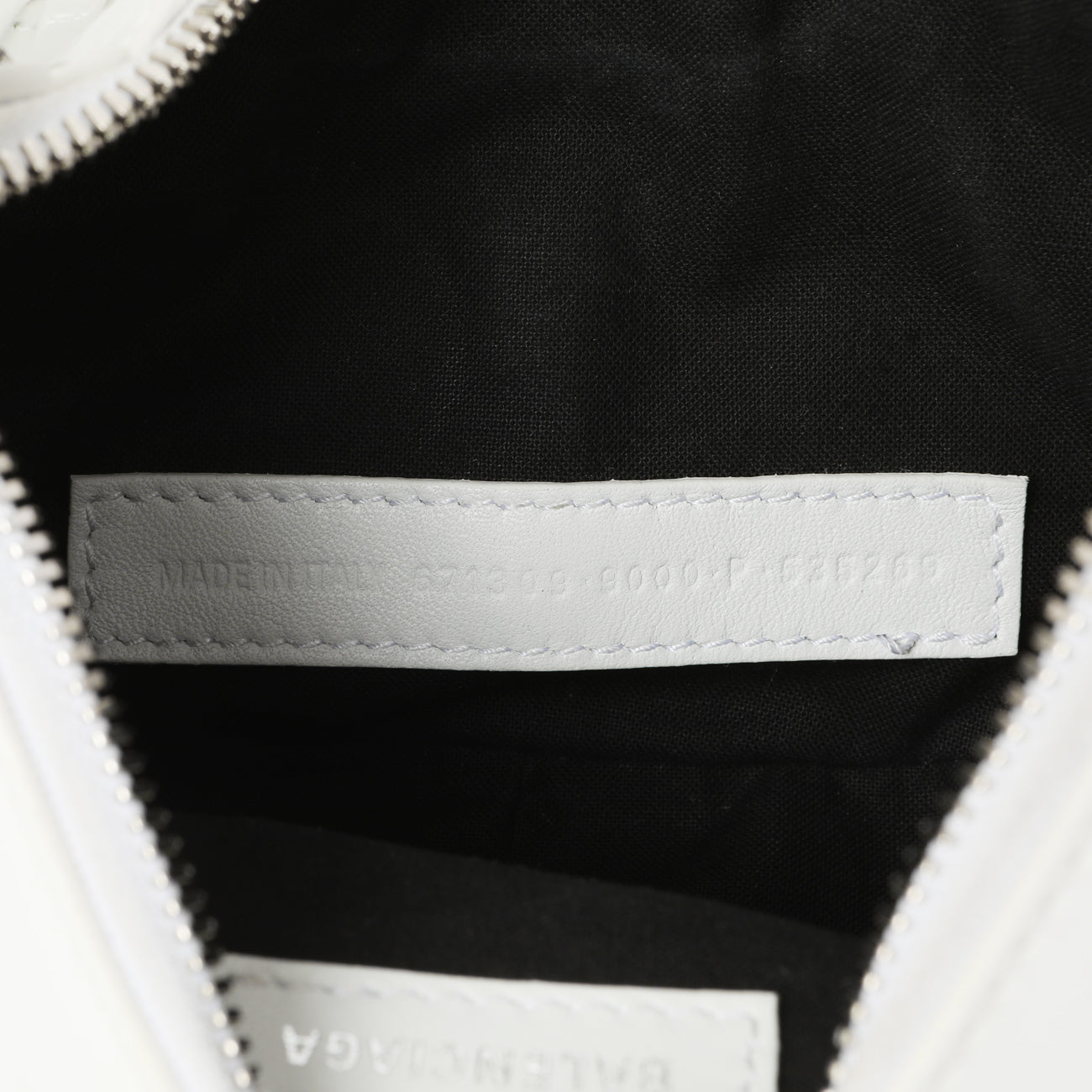 Exclusive Balenciaga White Faux Patent Le Cagole Shoulder Bag XS — Lifestyle View