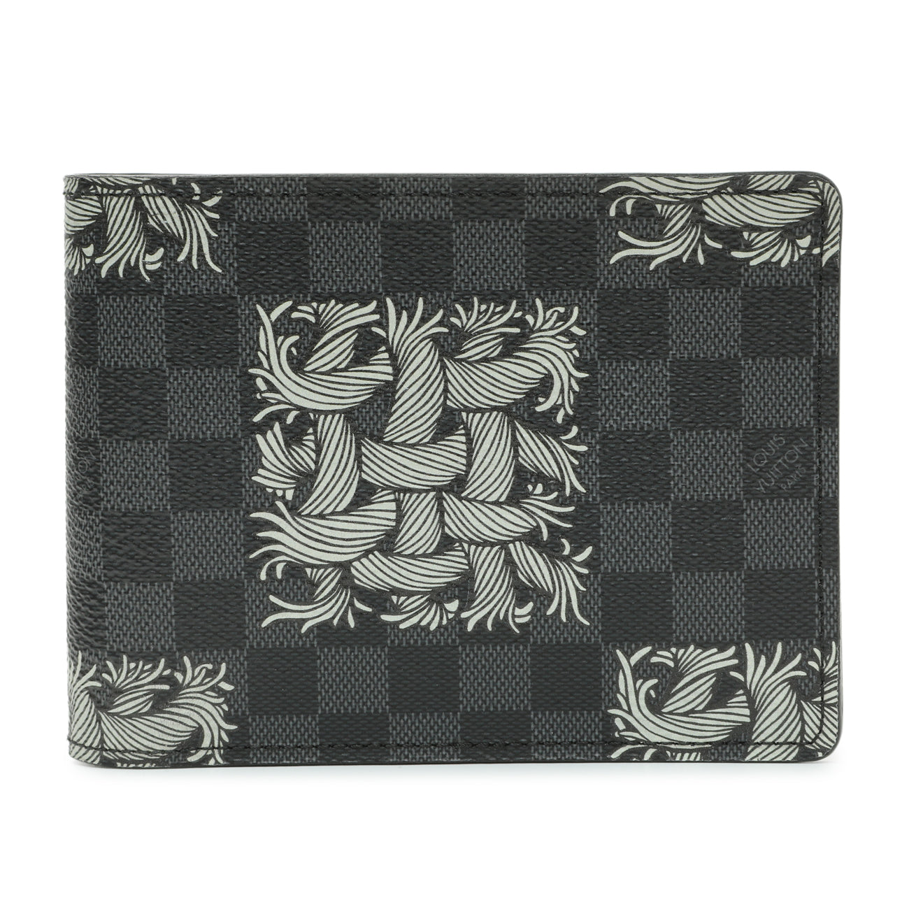 Exclusive Louis Vuitton Damier Graphite Nemeth Multiple Wallet — Front View