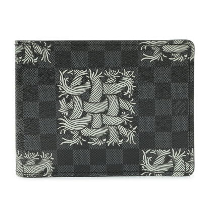 Exclusive Louis Vuitton Damier Graphite Nemeth Multiple Wallet — Front View