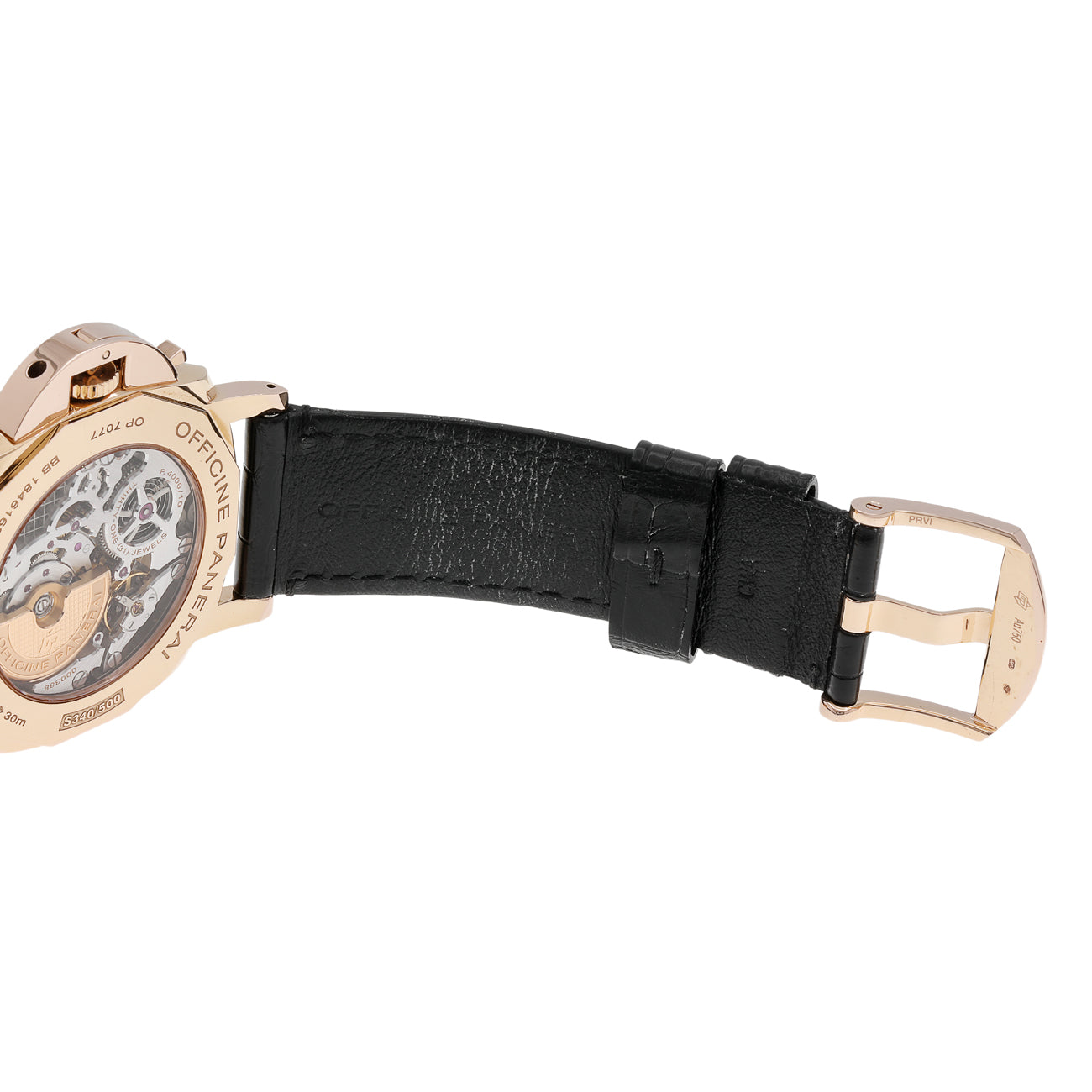 Exclusive Panerai 18K Rose Gold Luminor Due PAM00677 — Top View