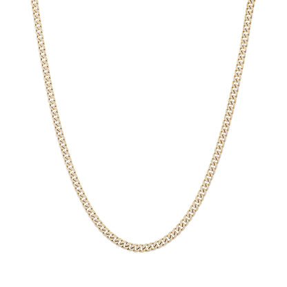Exclusive 10K Yellow Gold Curb Link Chain — Front View