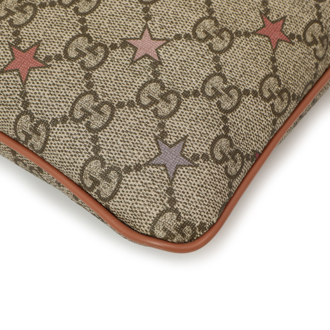Exclusive Gucci GG Supreme Stars Flat Messenger — Lifestyle View