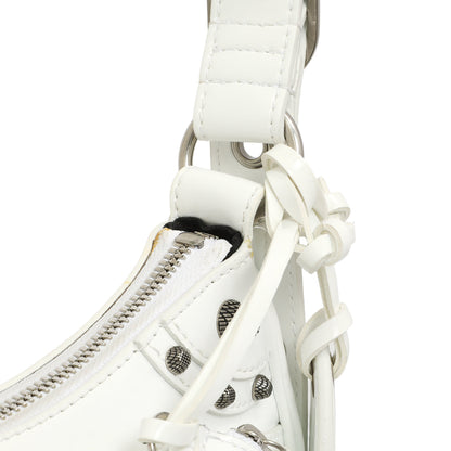 Exclusive Balenciaga White Faux Patent Le Cagole Shoulder Bag XS — Alternate View 7