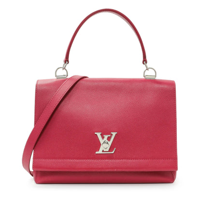 Exclusive Louis Vuitton Dahlia Soft Calfskin Lockme II Top Handle — Front View