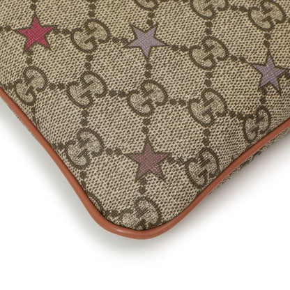 Exclusive Gucci GG Supreme Stars Flat Messenger — Alternate View 7