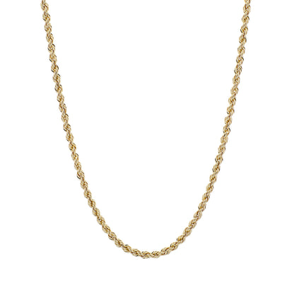 Exclusive 14K Yellow Gold Rope Chain — Front View