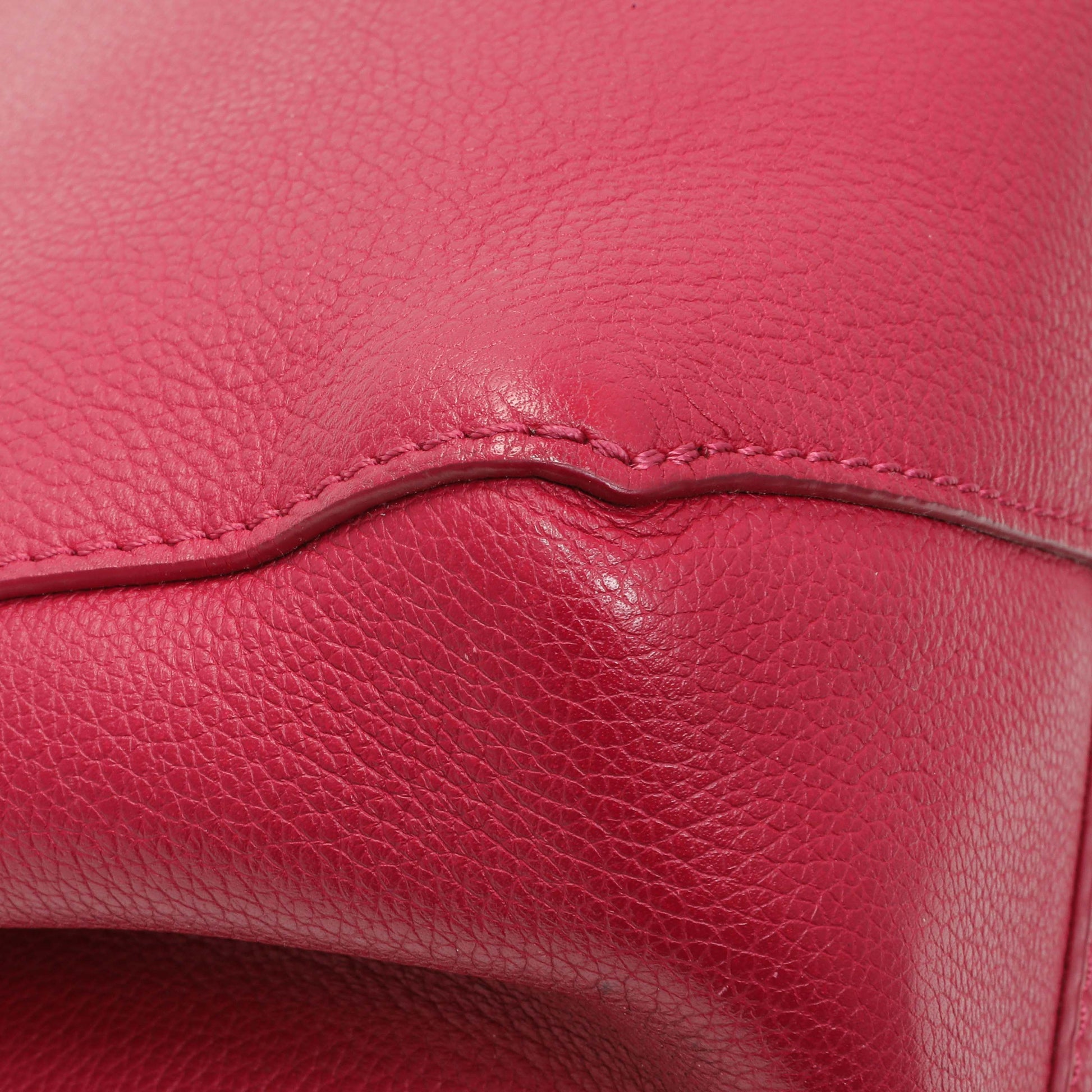 Exclusive Louis Vuitton Dahlia Soft Calfskin Lockme II Top Handle — Lifestyle View