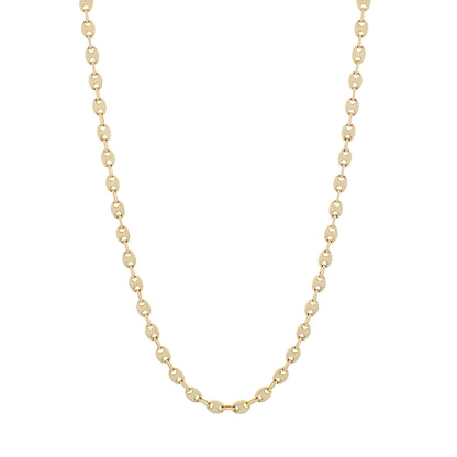 Exclusive 14K Yellow Gold Mariner Link Chain — Front View