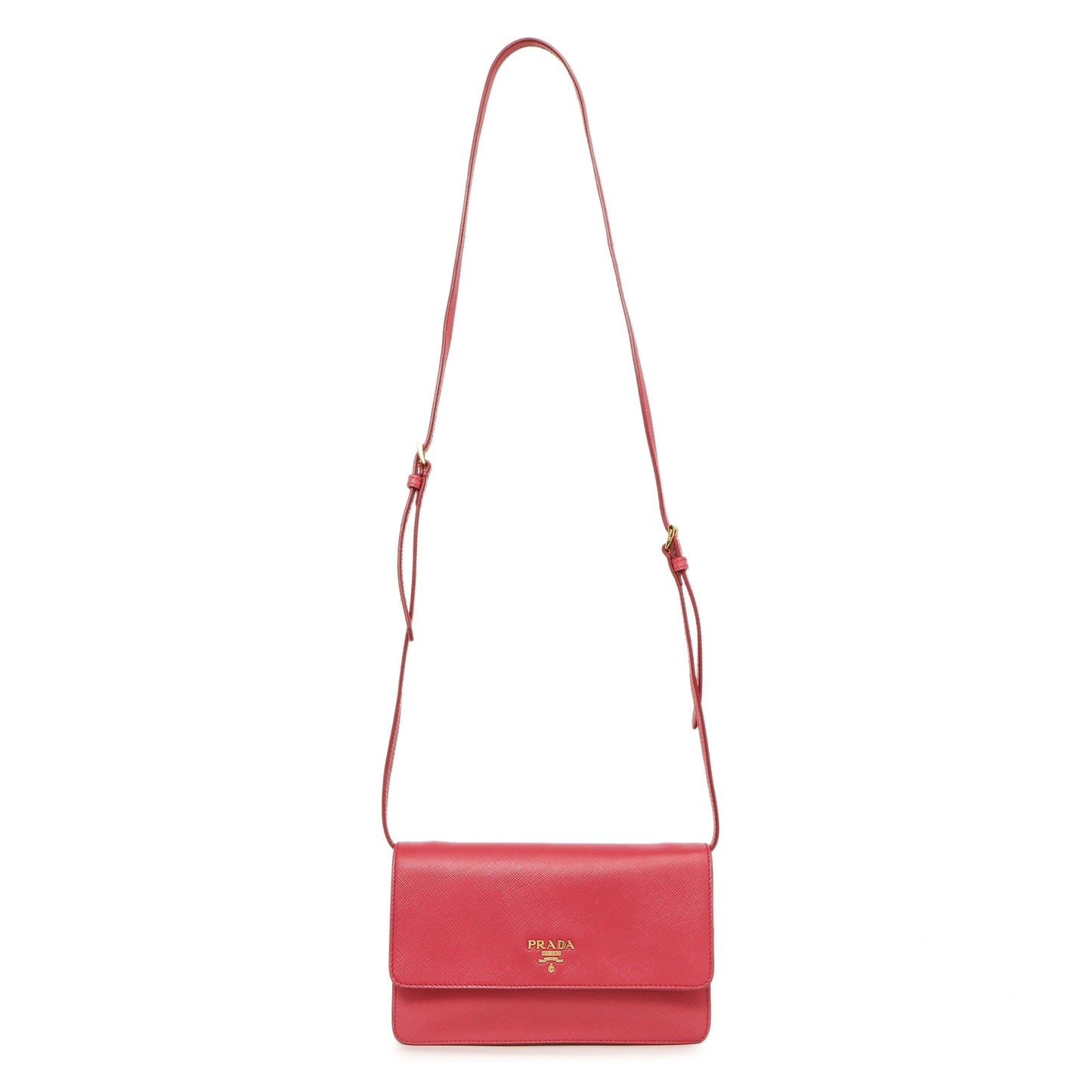 Exclusive Prada Peonia Saffiano Lux Mini Crossbody — Front View