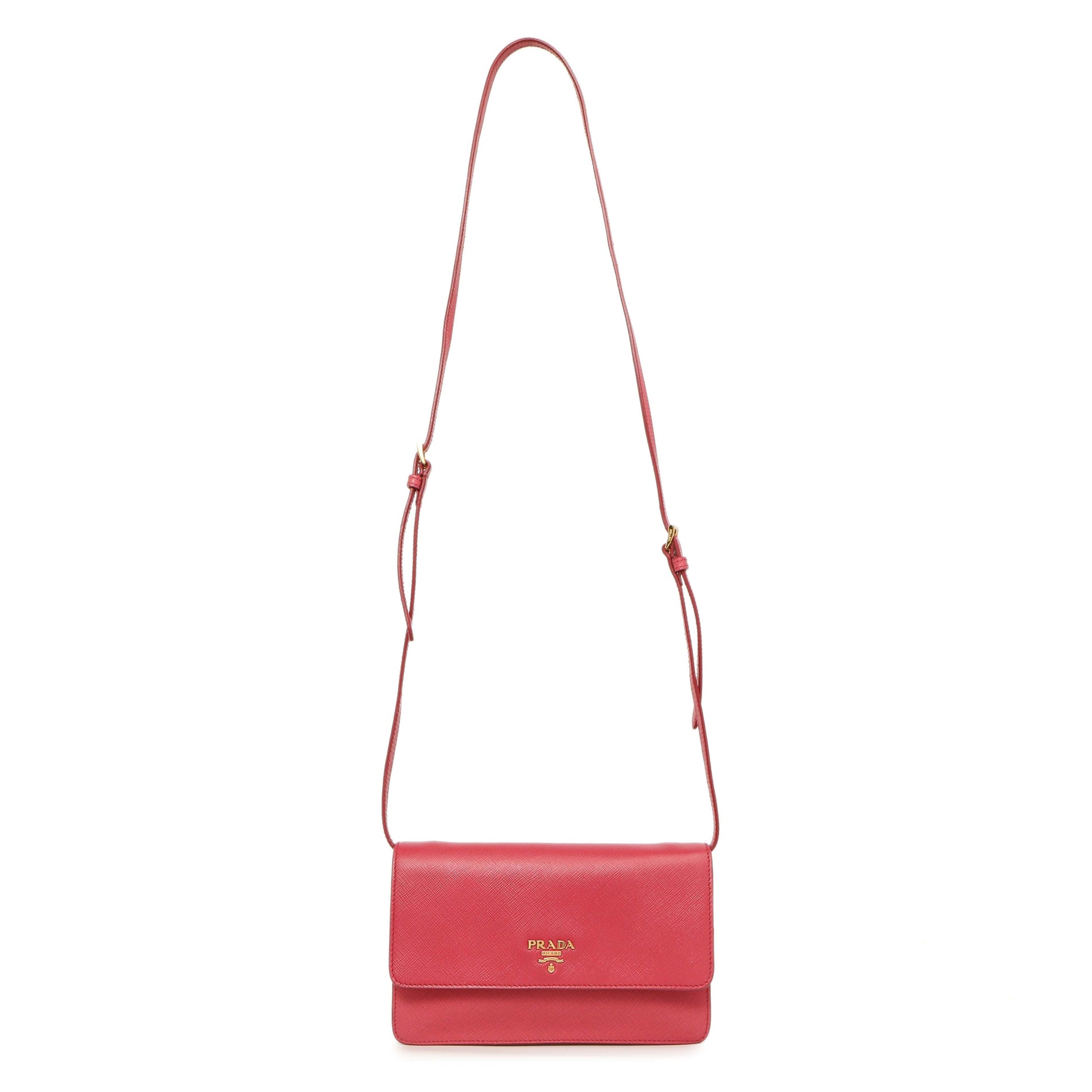 Exclusive Prada Peonia Saffiano Lux Mini Crossbody — Front View