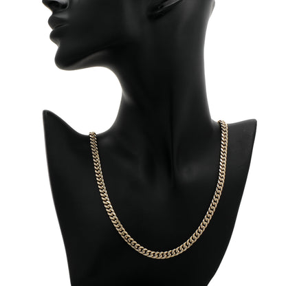 Exclusive 10K Yellow Gold Curb Link Chain — Back View