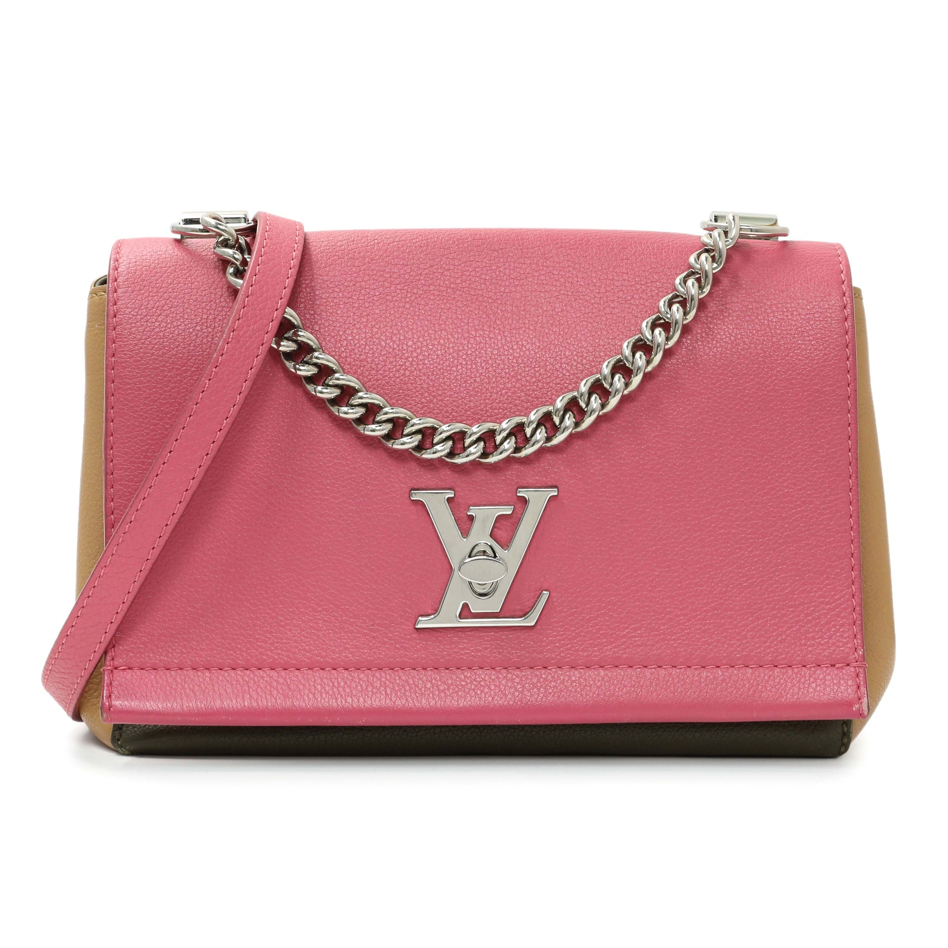 Exclusive Louis Vuitton Soft Calfskin Lockme II Chain Bag BB — Front View