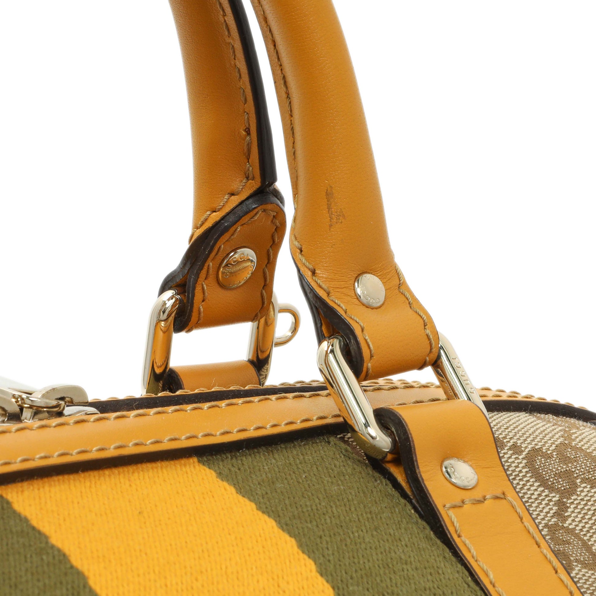 Exclusive Gucci Monogram Vintage Web Small Boston — Alternate View 7