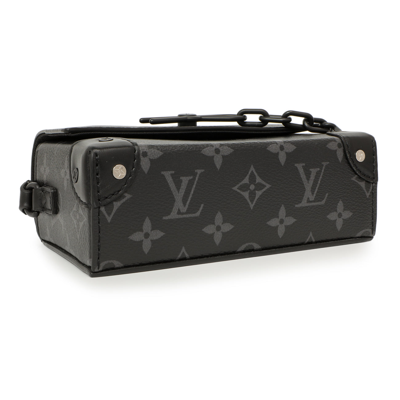 Exclusive Louis Vuitton Monogram Eclipse Steamer Wearable Wallet — Back View