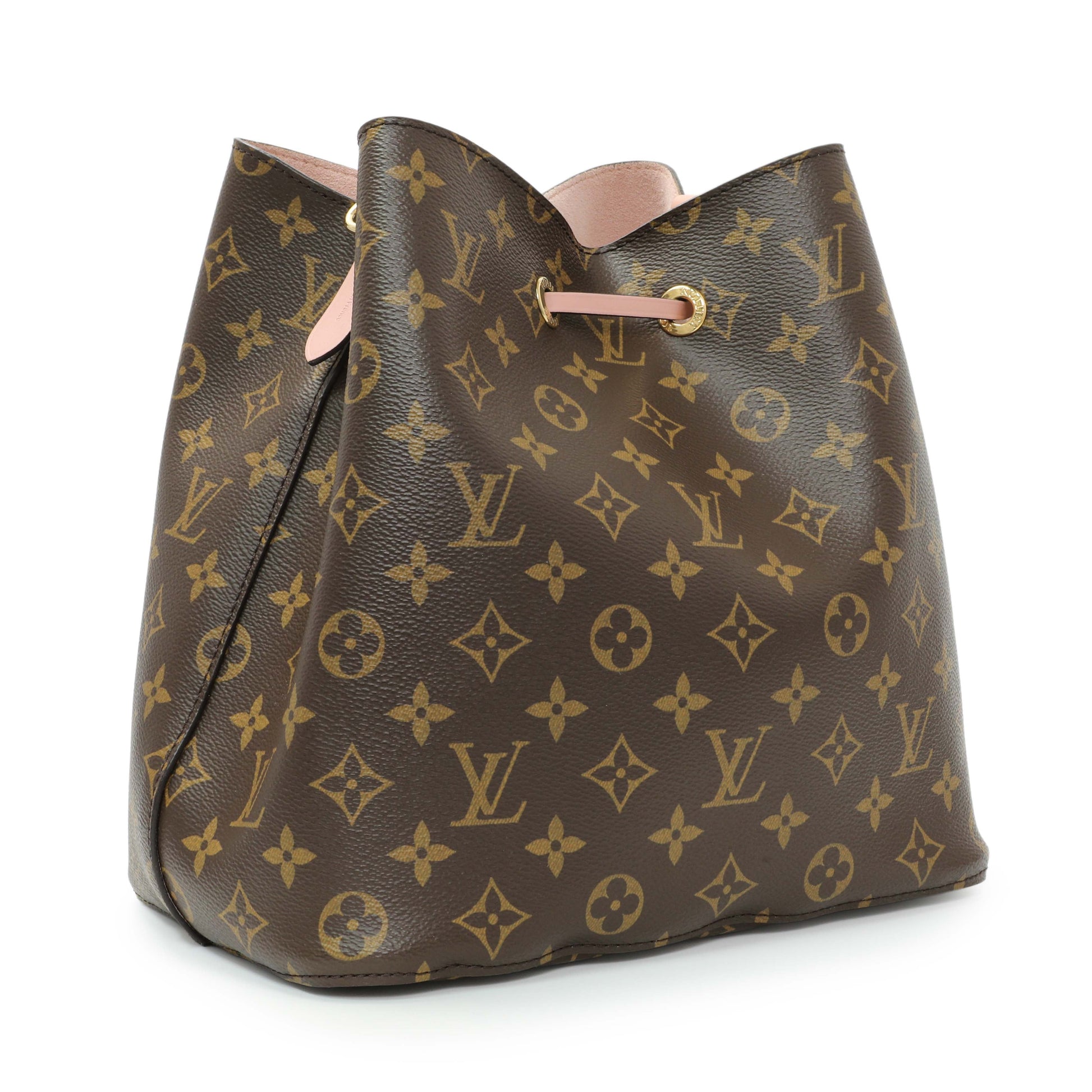 Exclusive Louis Vuitton Monogram Rose Poudre Neonoe MM — Side View