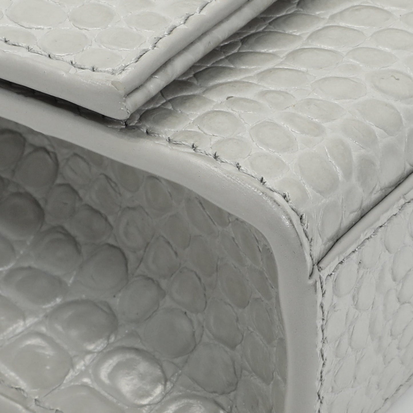 Exclusive Saint Laurent Crocodile Embossed Calfskin Medium Monogram Kate Tassel Satchel — Top View