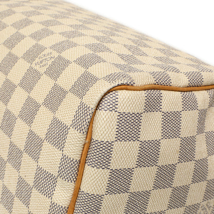 Exclusive Louis Vuitton Damier Azur Speedy 30 — Detail View