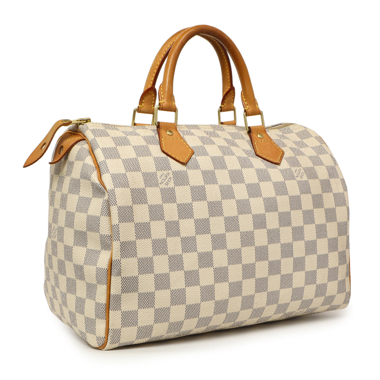 Exclusive Louis Vuitton Damier Azur Speedy 30 — Side View