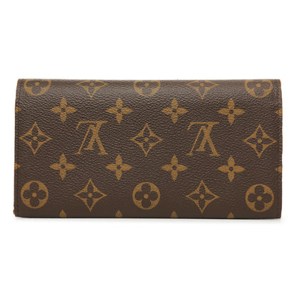 Exclusive Louis Vuitton Monogram Fuchsia Bloom Flower Emilie Wallet — Side View