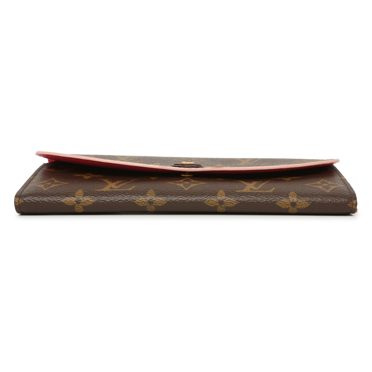 Exclusive Louis Vuitton Monogram Fuchsia Bloom Flower Emilie Wallet — Back View
