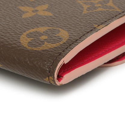 Exclusive Louis Vuitton Monogram Fuchsia Bloom Flower Emilie Wallet — Alternate View 9