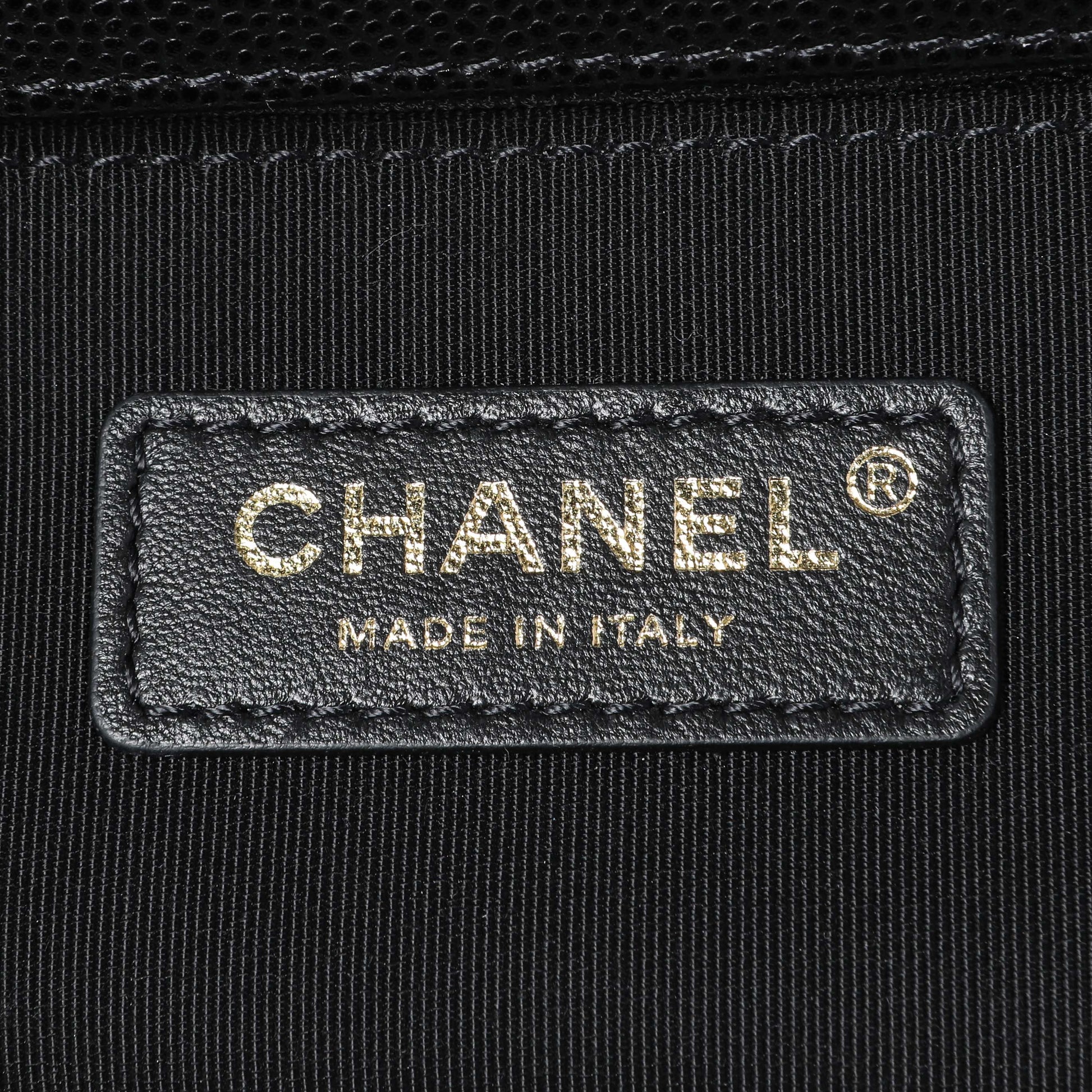 Exclusive Chanel Black Caviar New Medium Boy Flap — Lifestyle View