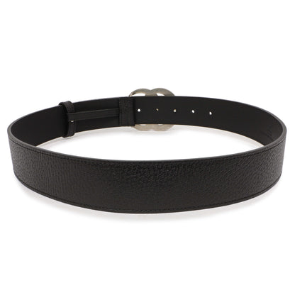 Exclusive Gucci Black Calfskin Double G 40mm Belt — Side View