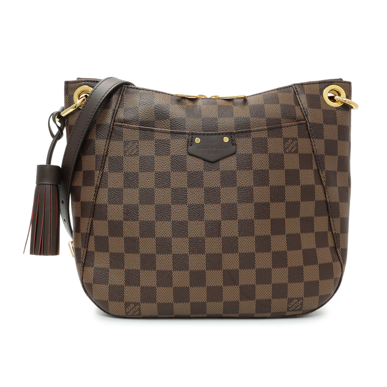 Exclusive Louis Vuitton Damier Ebene South Bank Besace — Front View